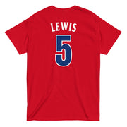 KJ Lewis #5: Jersey T-Shirt Red