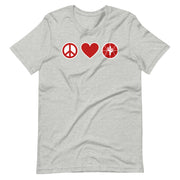 Peace Love & Arizona Basketball: Unisex T-Shirt