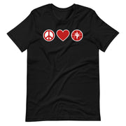 Peace Love & Arizona Basketball: Unisex T-Shirt