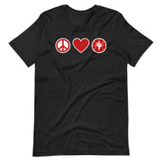 Peace Love & Arizona Basketball: Unisex T-Shirt