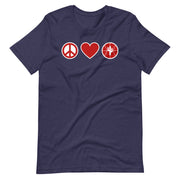 Peace Love & Arizona Basketball: Unisex T-Shirt