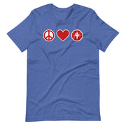 Peace Love & Arizona Basketball: Unisex T-Shirt
