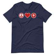 Peace Love & Arizona Basketball: Unisex T-Shirt