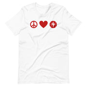 Peace Love & Arizona Basketball: Unisex T-Shirt