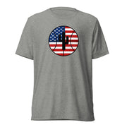 USA Flag Logo: Unisex Tri-Blend T-Shirt