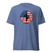 USA Flag Logo: Unisex Tri-Blend T-Shirt