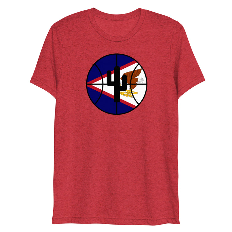 Samoa Flag Logo: Unisex Tri-Blend T-Shirt
