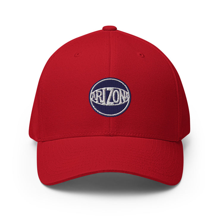 Retro Arizona Blue & White Ball: Structured Twill Cap