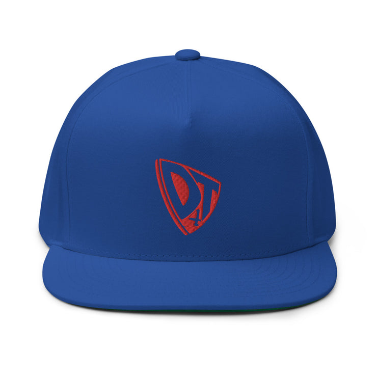 DT4 Trademark Red: Flat Brim Cap