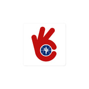WC Hand Red & Blue: Sticker