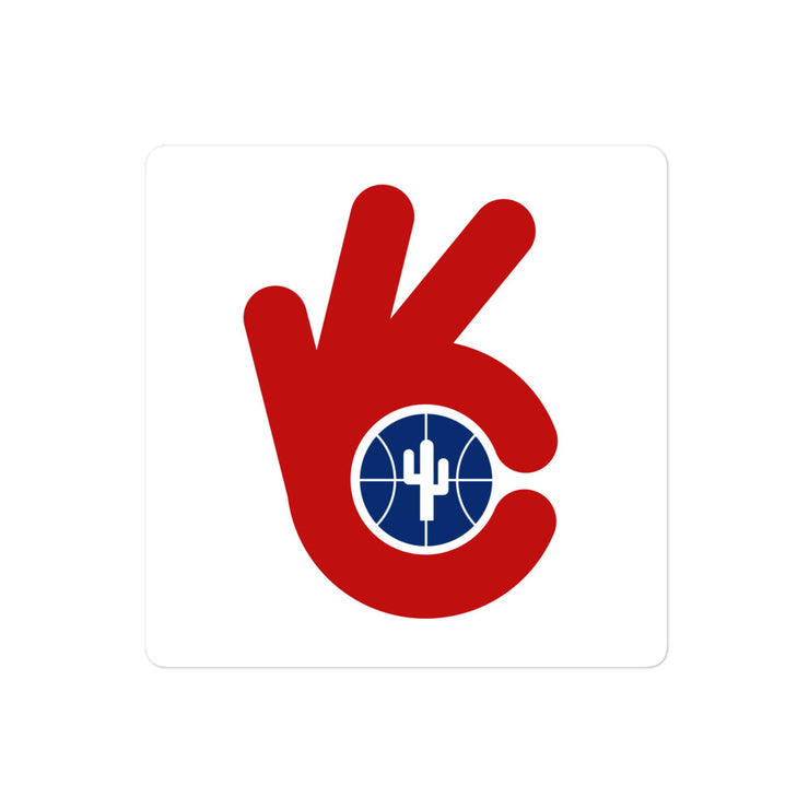 WC Hand Red & Blue: Sticker