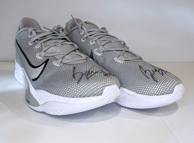 Benn Mathurin Autographed Game Worn Air Zoom BB NXT TB GOAT (Wolf Grey)