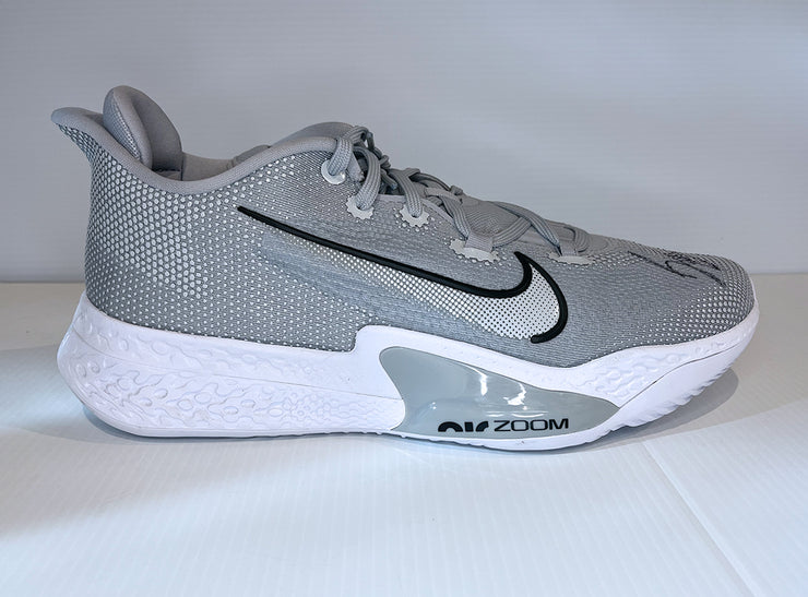 Benn Mathurin Autographed Game Worn Air Zoom BB NXT TB GOAT (Wolf Grey)