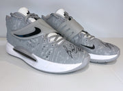 Benn Mathurin Autographed Game Worn Nike KD14 TB (Wolf Grey with Black Strap)