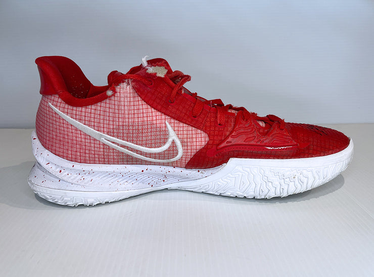 Benn Mathurin Autographed Game Worn Nike Kyrie Low 4 TB "University Red"