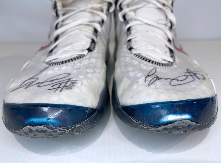 Benn Mathurin Autographed Game Worn Nike Zoom KD 12 (White with Blue Bottoms)
