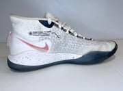 Benn Mathurin Autographed Game Worn Nike Zoom KD 12 (White with Blue Bottoms)