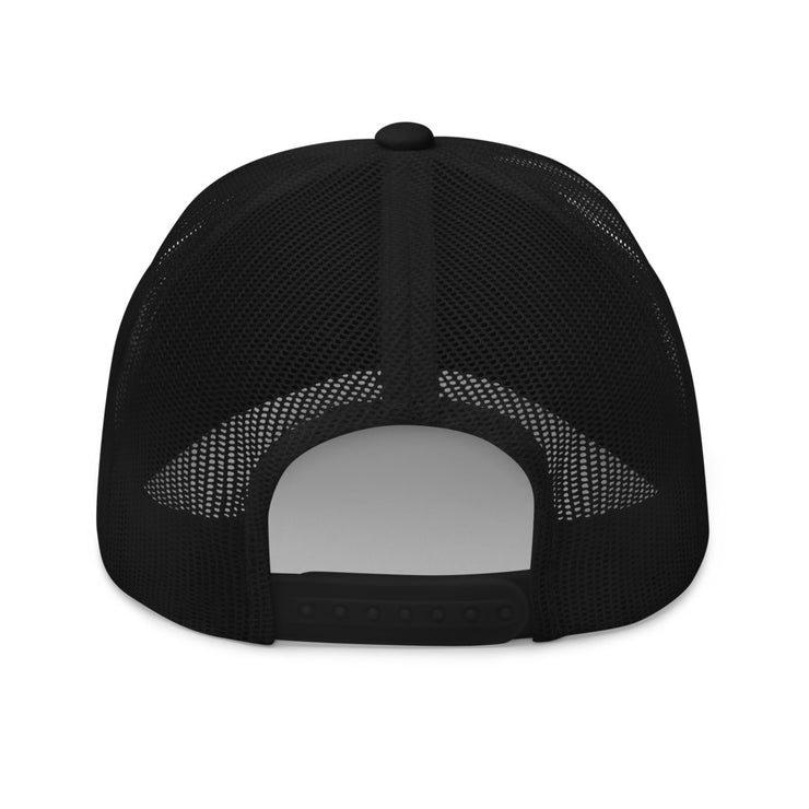 Letter + Logo Blue: Retro Trucker Hat