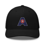 Letter + Logo Blue: Retro Trucker Hat