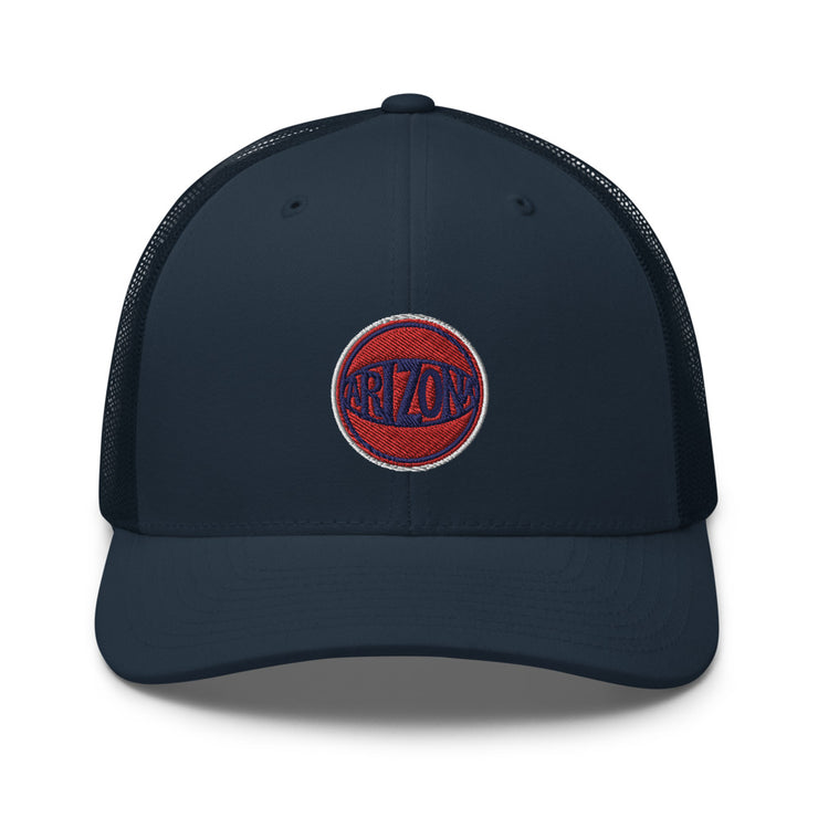Retro Arizona Red & Blue Ball: Trucker Hat