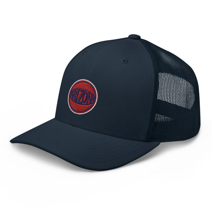 Retro Arizona Red & Blue Ball: Trucker Hat