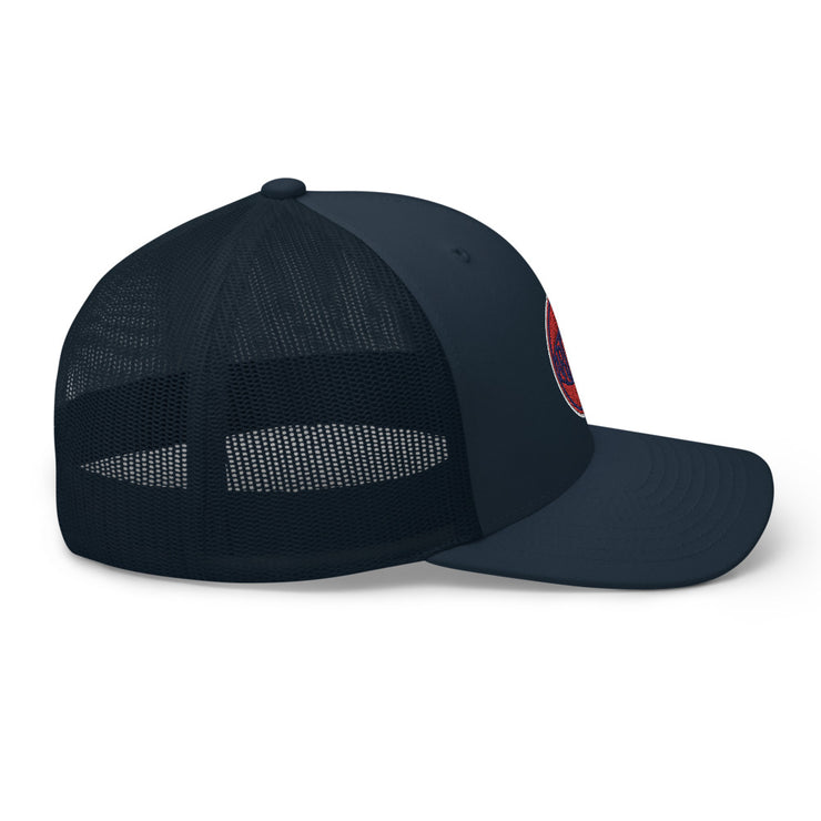 Retro Arizona Red & Blue Ball: Trucker Hat