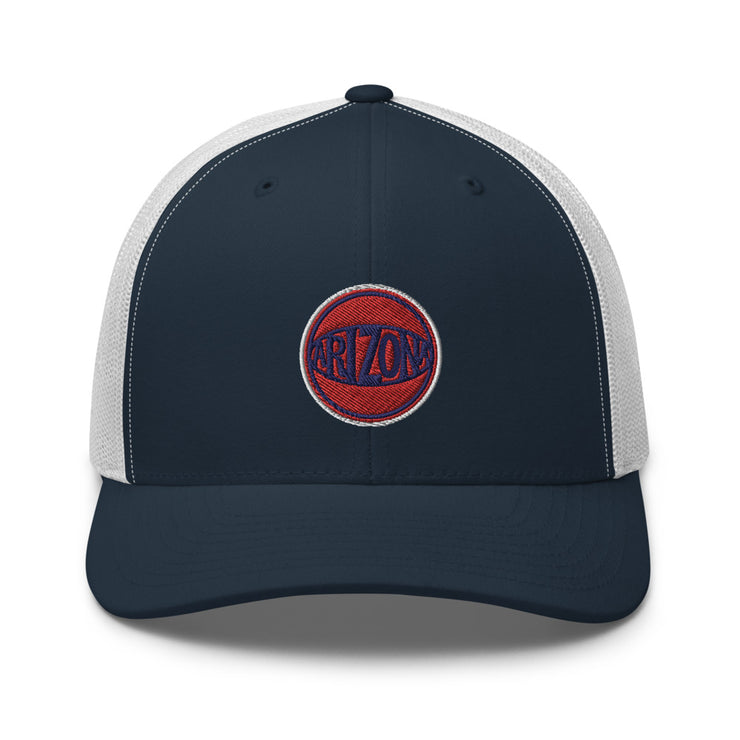 Retro Arizona Red & Blue Ball: Trucker Hat
