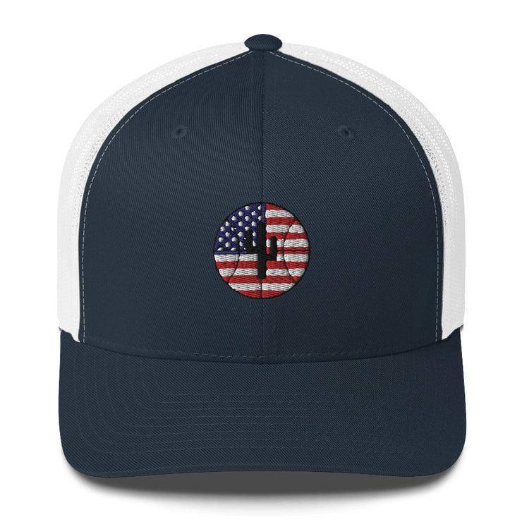 Logo Flag USA: Trucker Cap