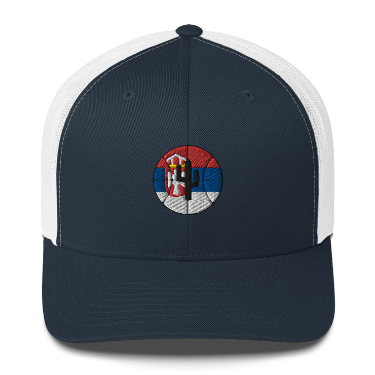 Logo Flag Serbia: Trucker Cap