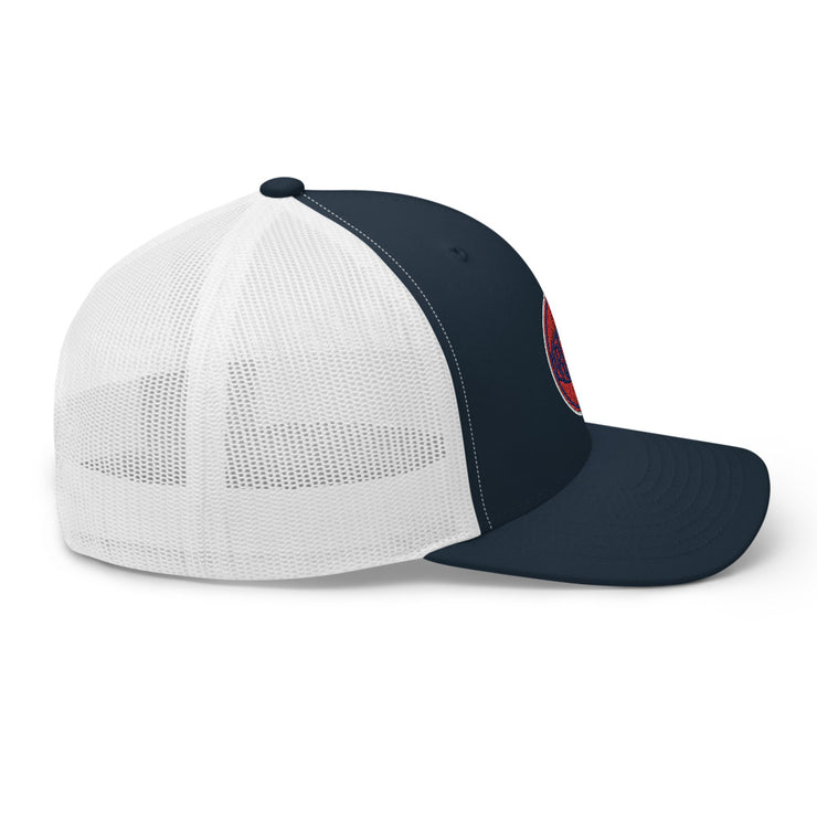 Retro Arizona Red & Blue Ball: Trucker Hat
