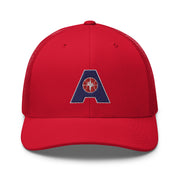 Letter + Logo Blue: Retro Trucker Hat