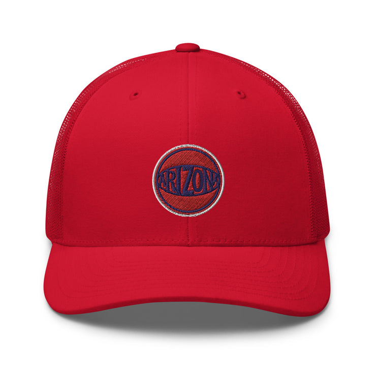 Retro Arizona Red & Blue Ball: Trucker Hat