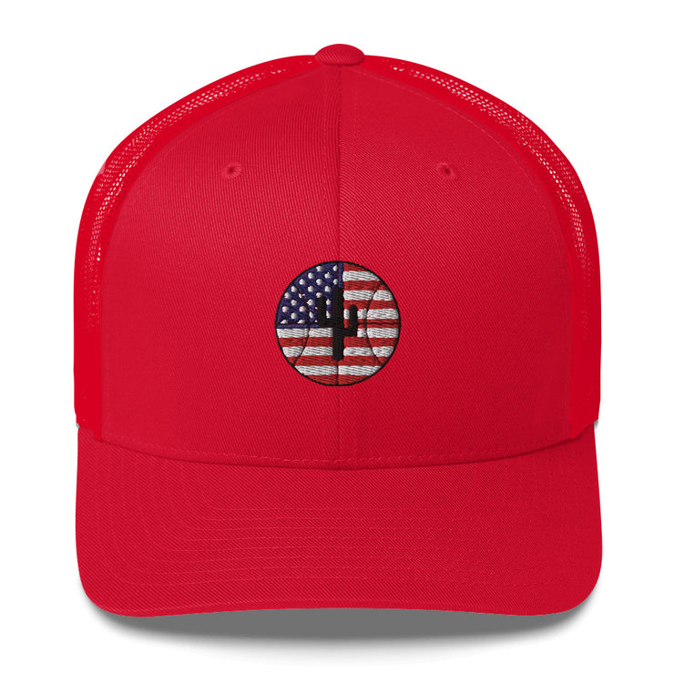 Logo Flag USA: Trucker Cap