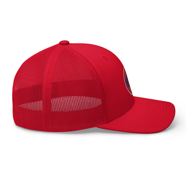 Retro Arizona Red & Blue Ball: Trucker Hat
