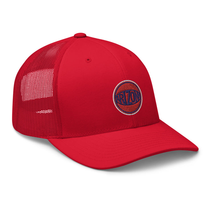 Retro Arizona Red & Blue Ball: Trucker Hat
