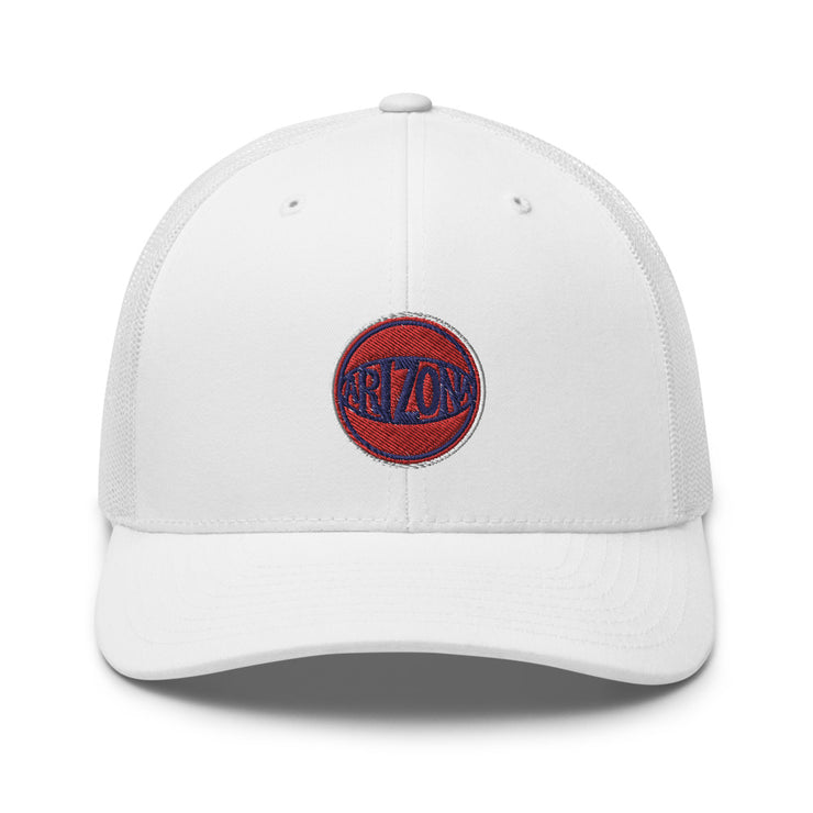 Retro Arizona Red & Blue Ball: Trucker Hat