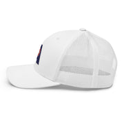 Letter + Logo Blue: Retro Trucker Hat