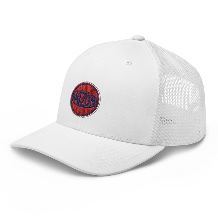 Retro Arizona Red & Blue Ball: Trucker Hat