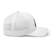 Letter + Logo Blue: Retro Trucker Hat