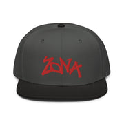 Zona Blue Graffiti: Snapback Flat Brim Hat
