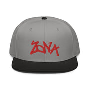 Zona Blue Graffiti: Snapback Flat Brim Hat