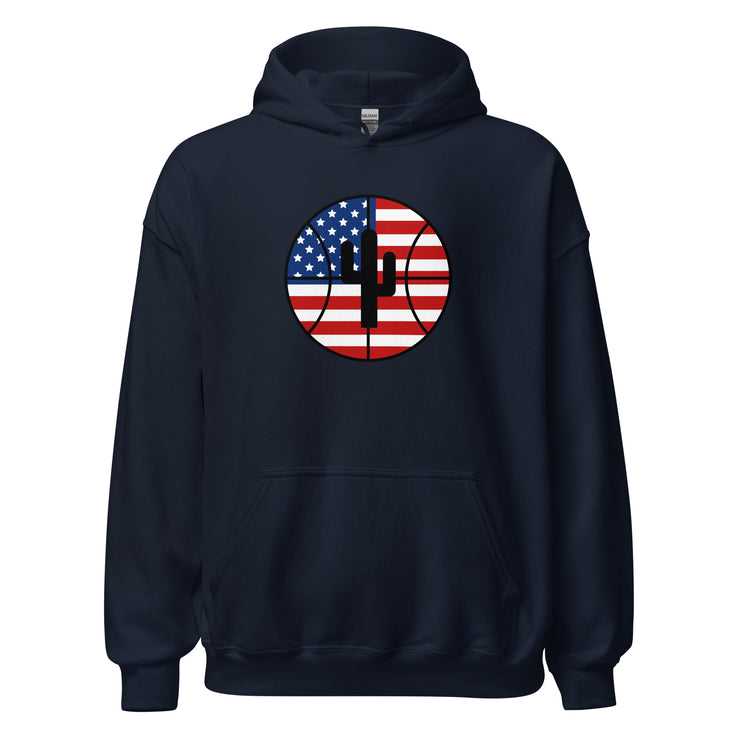 Logo Flag USA: Unisex Hoodie