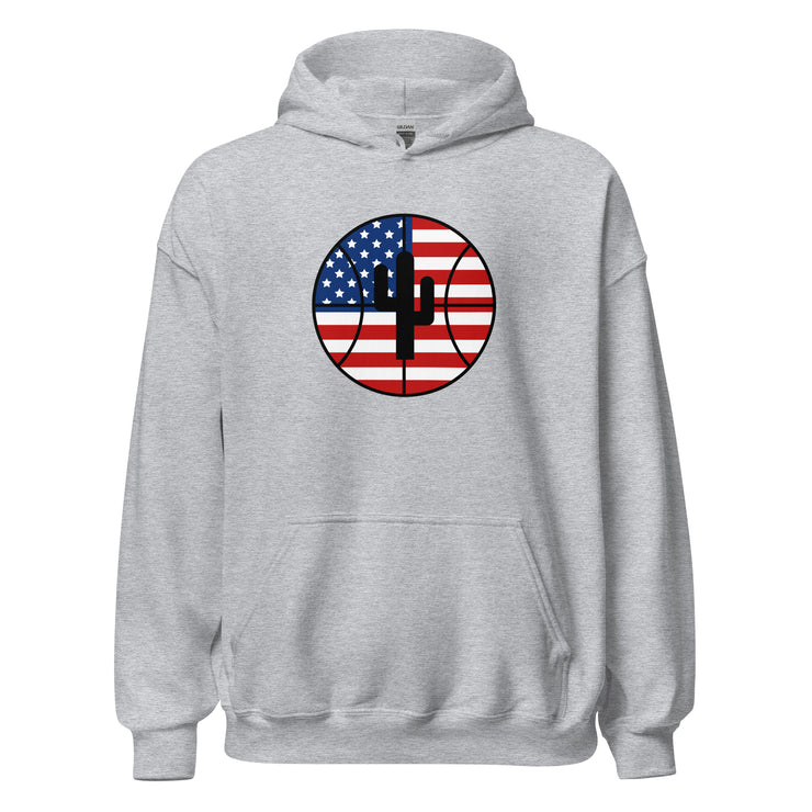 Logo Flag USA: Unisex Hoodie