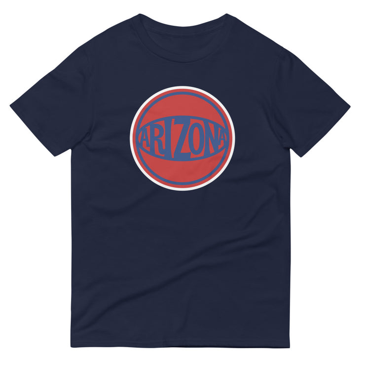 Retro Arizona Red & Blue Ball: Unisex T-Shirt