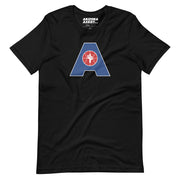 Letter + Logo Blue: Unisex T-Shirt
