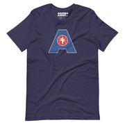 Letter + Logo Blue: Unisex T-Shirt