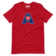 Letter + Logo Blue: Unisex T-Shirt