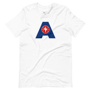 Letter + Logo Blue: Unisex T-Shirt