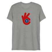 WC Hand Red & Blue: Tri-Blend T-Shirt