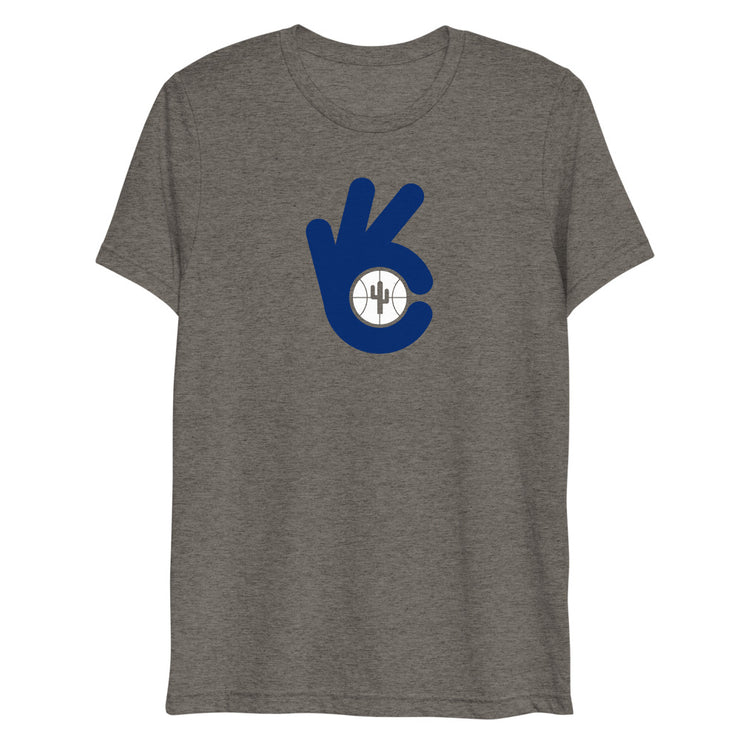 WC Hand Blue & White: Tri-Blend T-Shirt